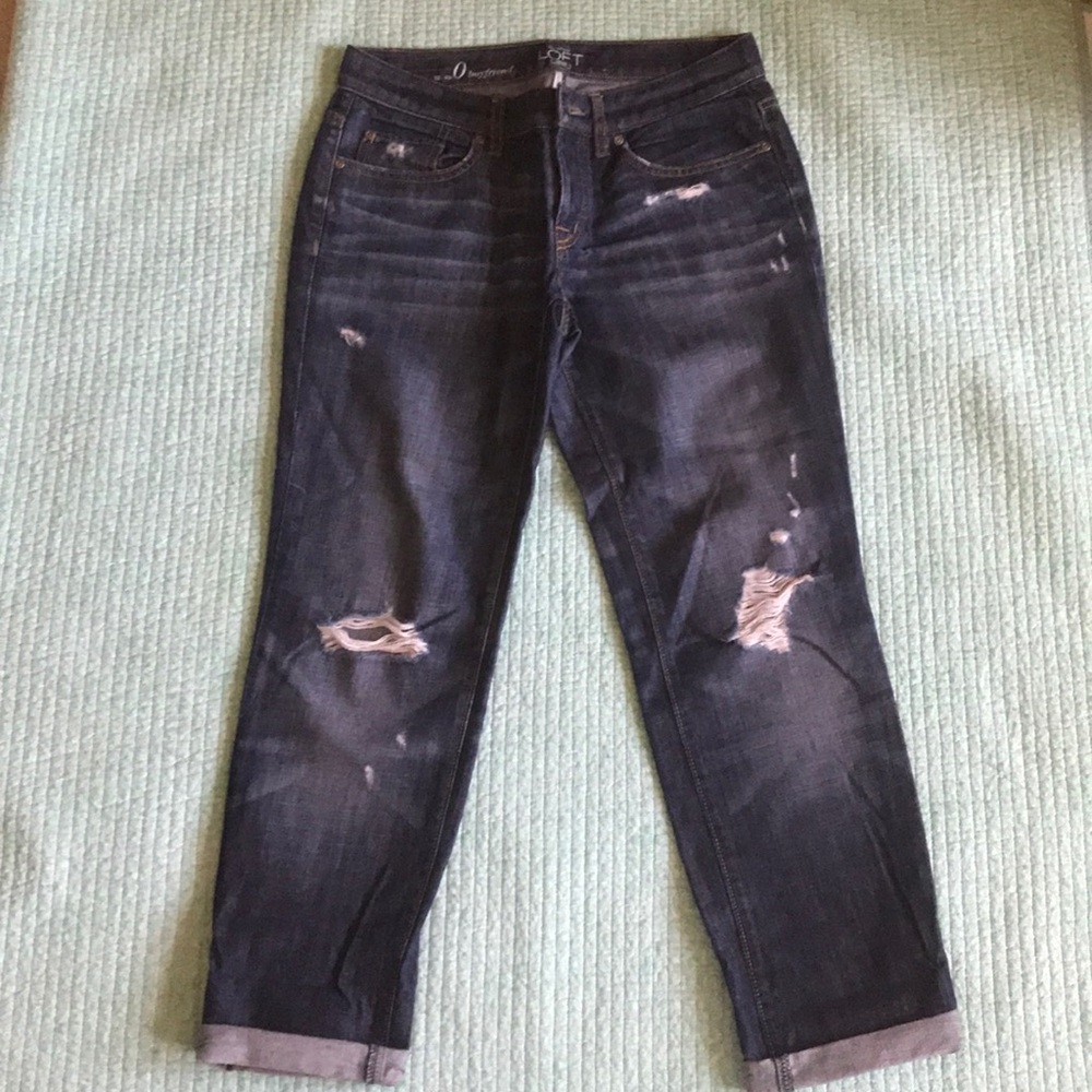 Loft boyfriend jeans - Sz 0/25